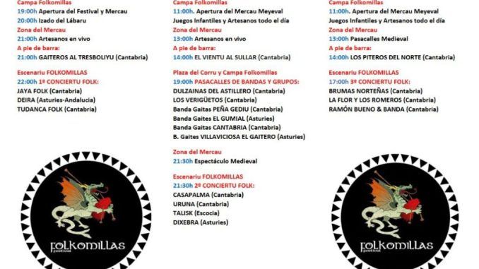 Del viernes 14 al domingo 16 de junio Folkomillas Festival.