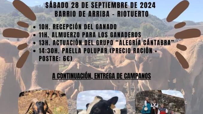 Sábado 28 de septiembre XII Concentración Ganadera Riotuerto.