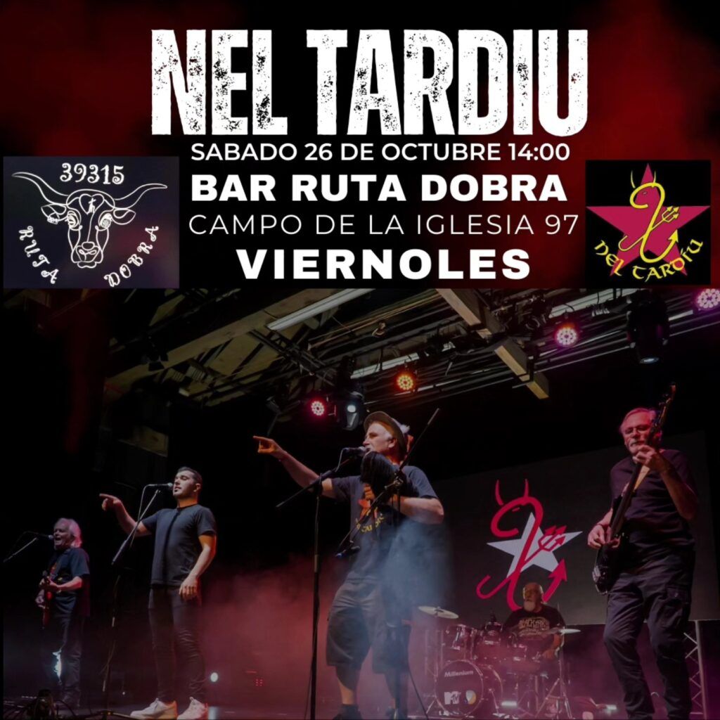 Sábado 26 de octubre 14.00 Nel Tardíu en Viérnoles. Sábado 26 de octubre 14.00 Nel Tardíu en Viérnoles.