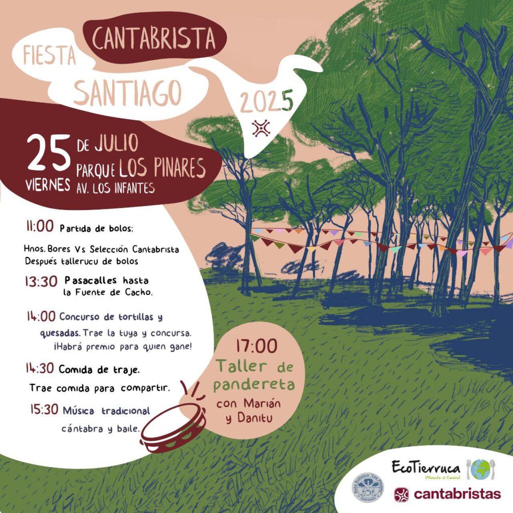 Viernes 25 de julio, 11.00 Fiesta de Santiago con Cantabristas en Santander.