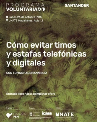 Santander acoge una charla gratuita sobre cómo evitar timos y estafas telefónicas y digitales